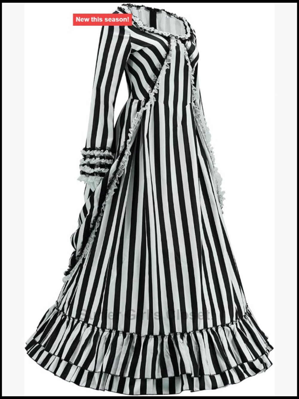 Voslett Katrina Van Tassel Costume Dress Steampunk Victorian Pirate Halloween